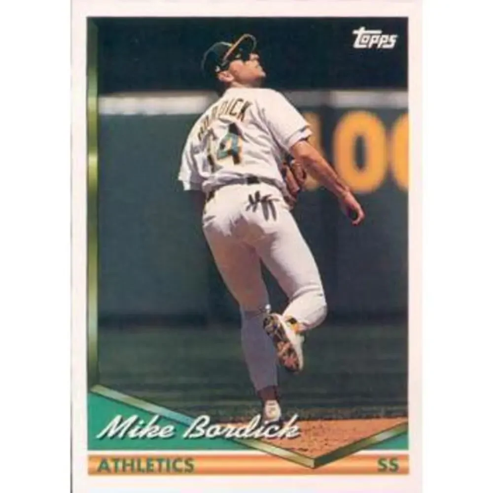 1994 Topps Mike Bordick # 188 Oakland Athletics